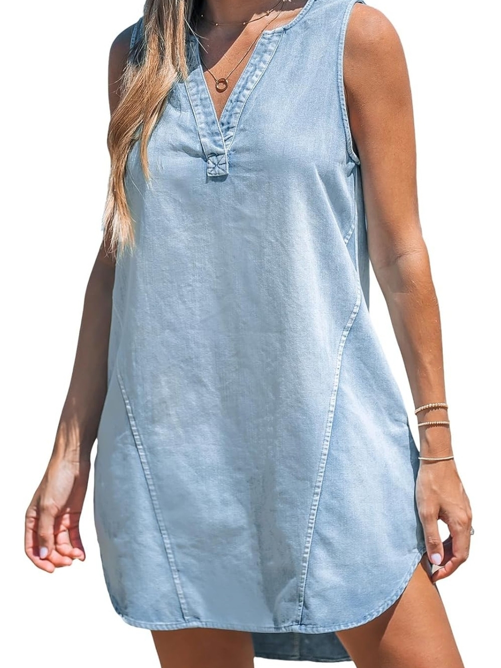 Cupshe Women's Denim Dress W/ Pockets